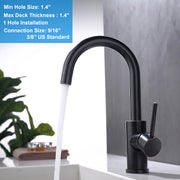 Oil Rubbed Bronze Bar Faucet Single Hole, ORB Wet Bar Faucets with Single Handle for Kitchen Sink and Mini Bar Deck Mounted