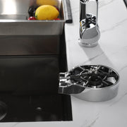 Chrome Kitchen Sink Glass Rinser, Bottle Washer for Kitchen Sink, Bar Glass Rinser Kithen Sink Accessories